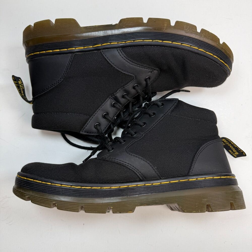 Dr Martens Bonny Chukka Boots Mens 9 / Womens 10 Black Canvas Lace Up Doc